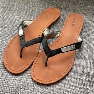 Coach sandal flip flops